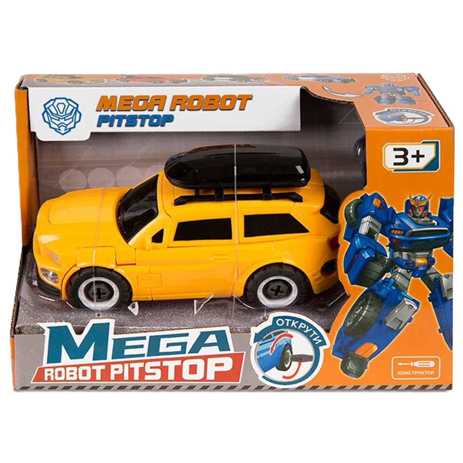 Машинка-конструктор Pitstop Мега Робот, 15 см