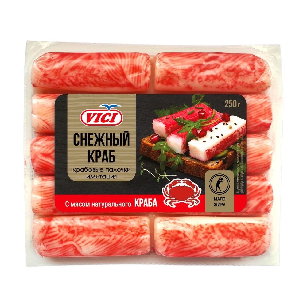 Крабов палоч Снежн краба охл  Vici  уп 250г - интернет-магазин Близнецы
