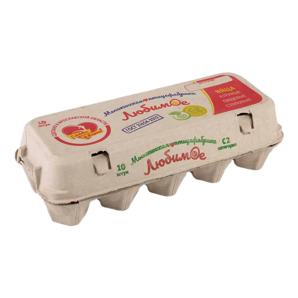 Яйцо куриное Мышкинское  Любимое 2 категория (10 шт) шт - интернет-магазин Близнецы