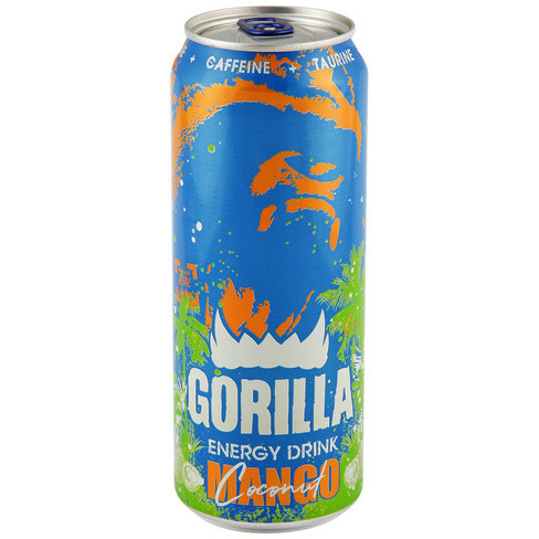 Энергетический напиток Горилла Манго-кокос 0.45 л - интернет-магазин Близнецы