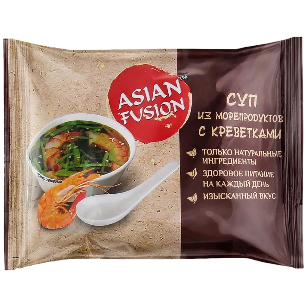 Суп ASIANFUSION из морепродуктов с креветками п п 12г - интернет-магазин Близнецы