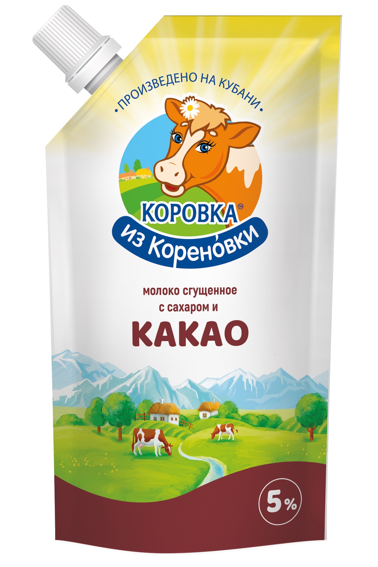 Молоко сгущ. с сах. и какао  5.0%  Коров из Корен 270г - интернет-магазин Близнецы