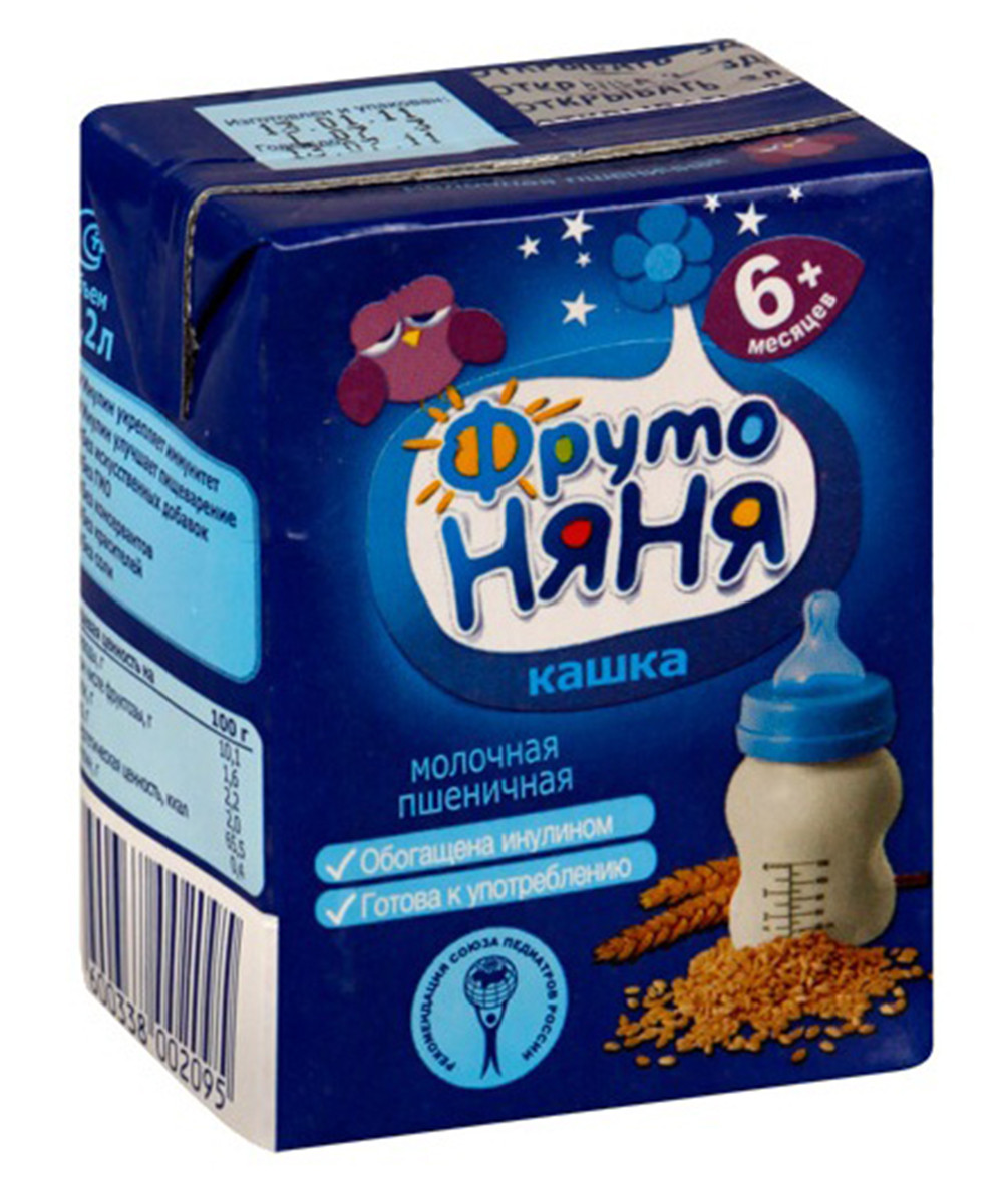 Д.п Кашка Фрутоняня пшенич молоч 200мл - интернет-магазин Близнецы