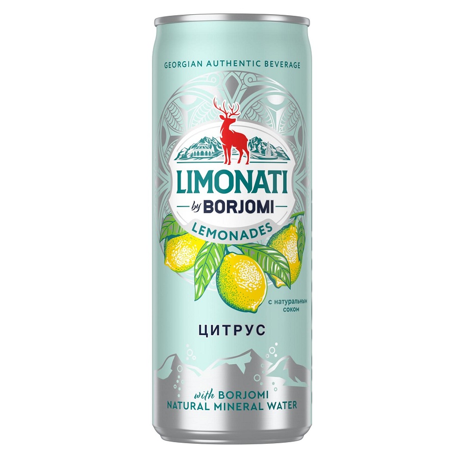 Напиток Боржоми Цитрус с соком 0.33 л ж б - интернет-магазин Близнецы