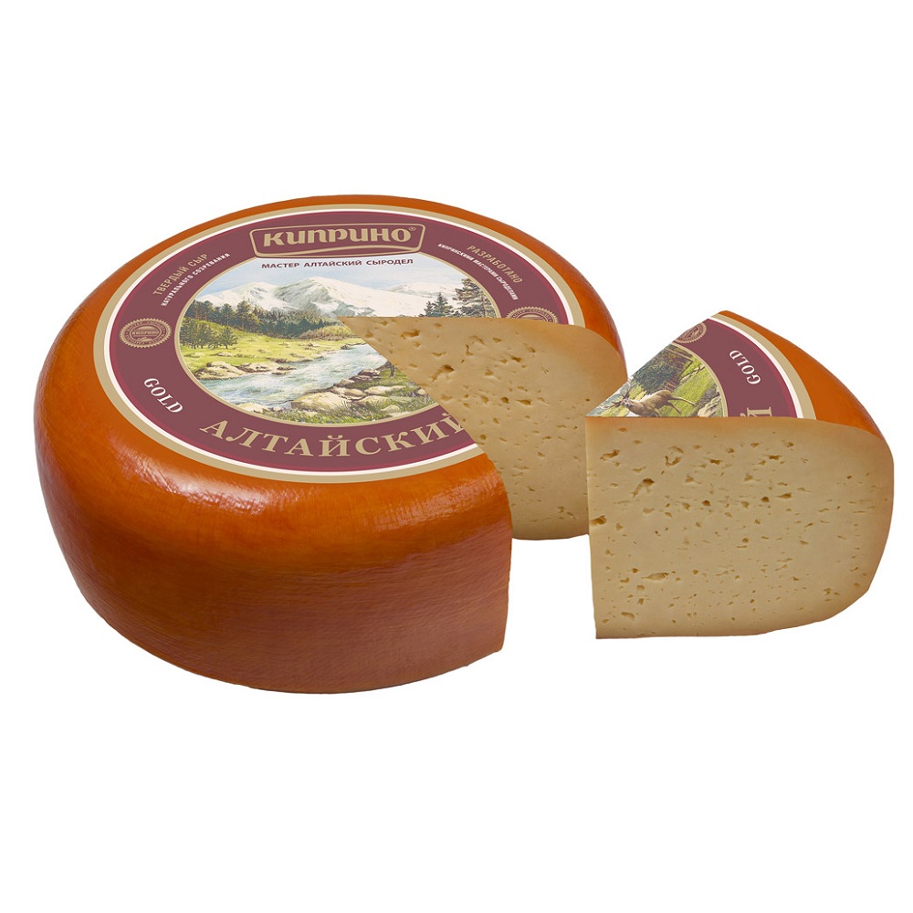 Сыр Алтайский Золотой 50% Киприно  Алтай   - интернет-магазин Близнецы
