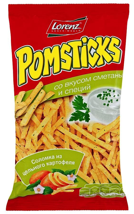 Чипсы Lorens Картофельная соломка со вкусом сметаны  - интернет-магазин Близнецы