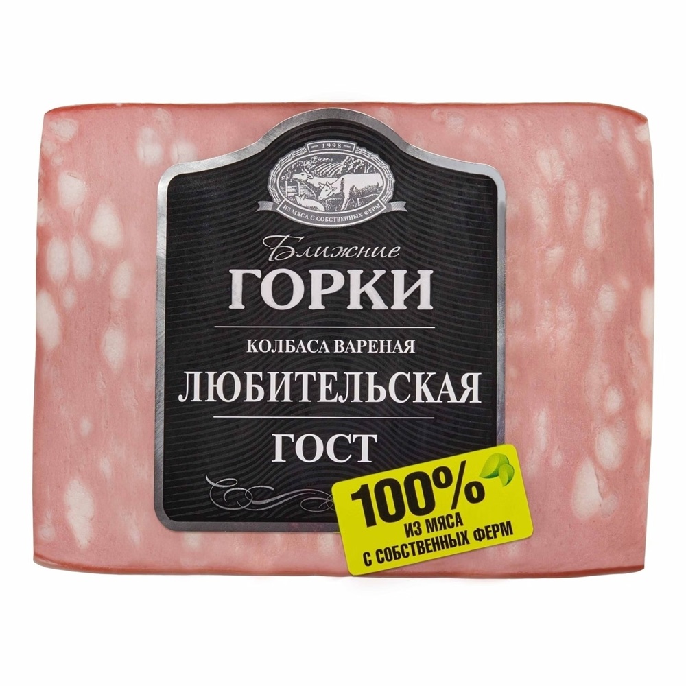 Колбаса вареная Ближние Горки Любительская ГОСТ, 330 г