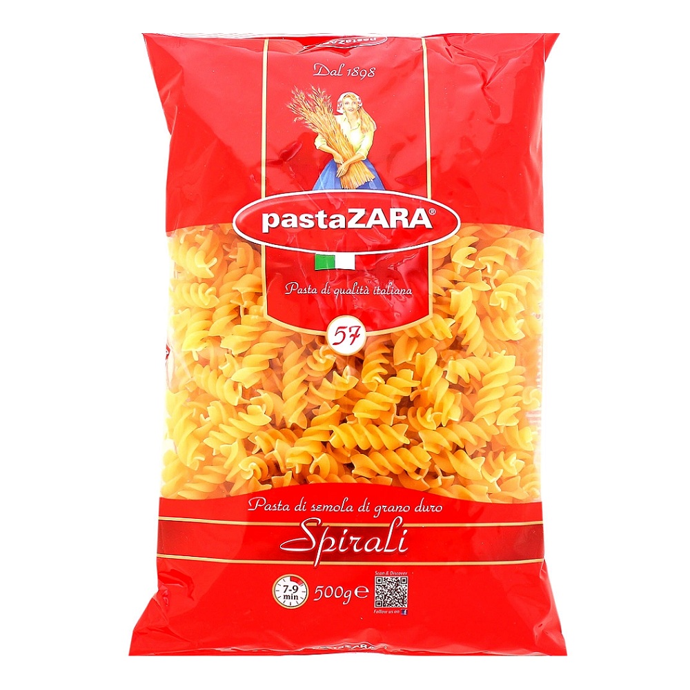 Макароны Pasta Zara №57 спирали, 500 г