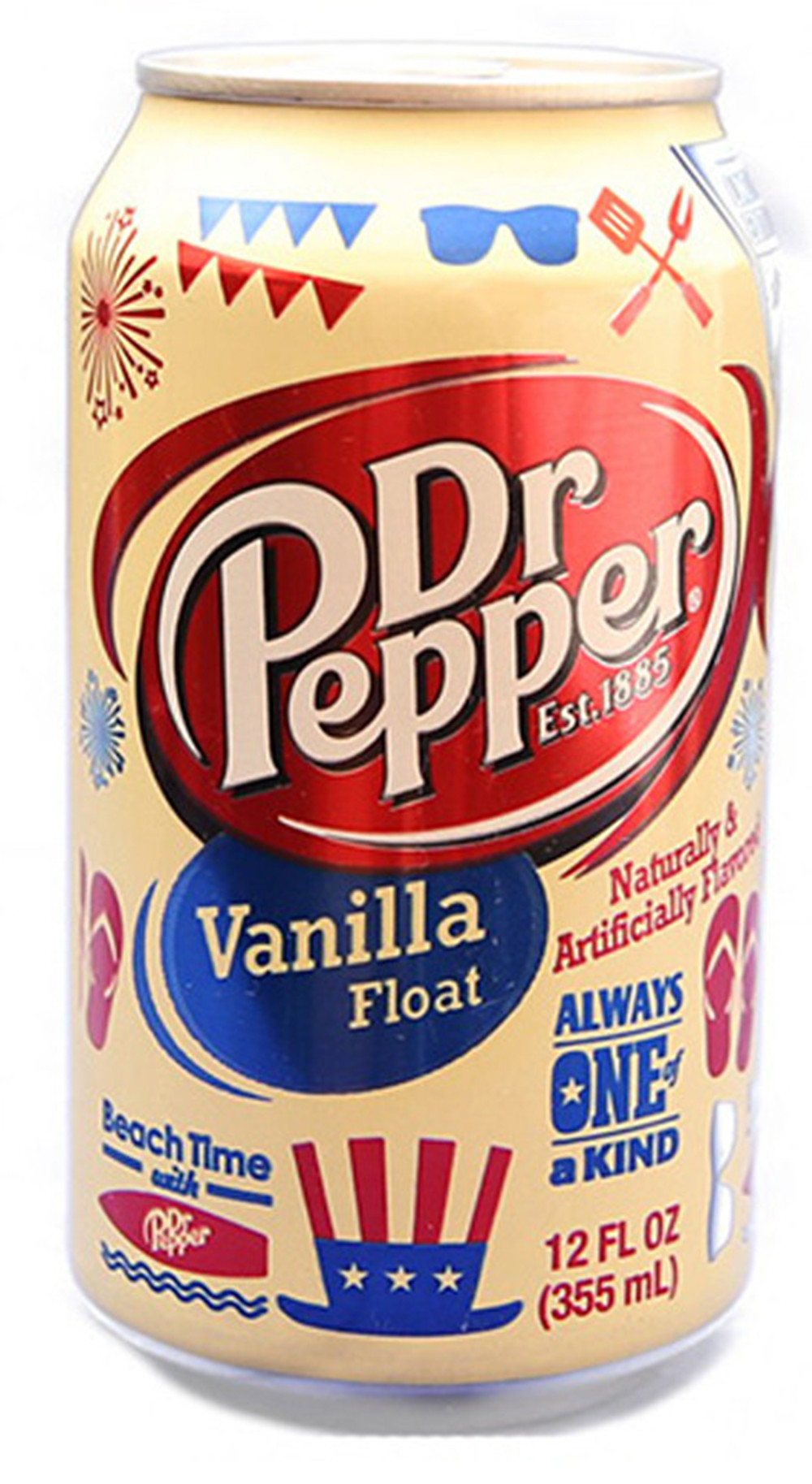 Напиток газированный Dr.Pepper Vanilla Float (США) со вкусом ванили, 0,355 л