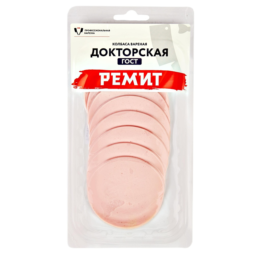Колбаса вареная Ремит Докторская в нарезке, 150 г