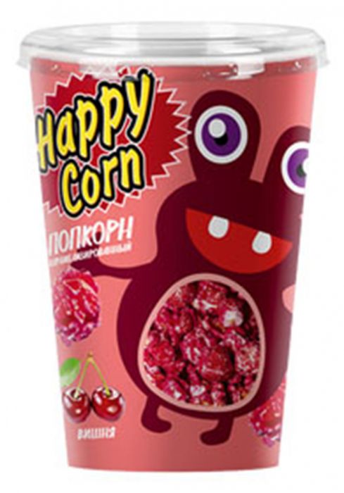 Попкорн Happy Corn вишня 85г - интернет-магазин Близнецы