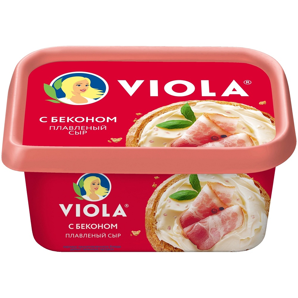 Сыр плавленый Viola с беконом 50%, 400 г