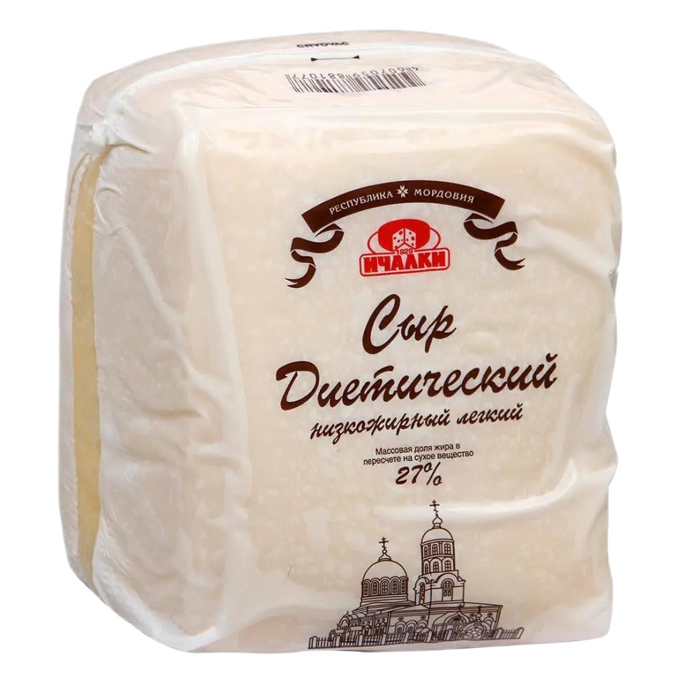 Сыр Диетический 27%  Ичалки   - интернет-магазин Близнецы