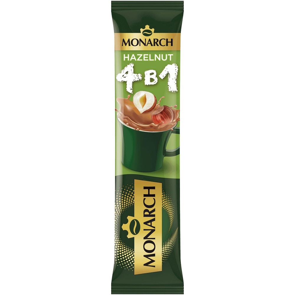 Коф напиток Монарх Hazelnut 4в1 13.5г \касса\ - интернет-магазин Близнецы