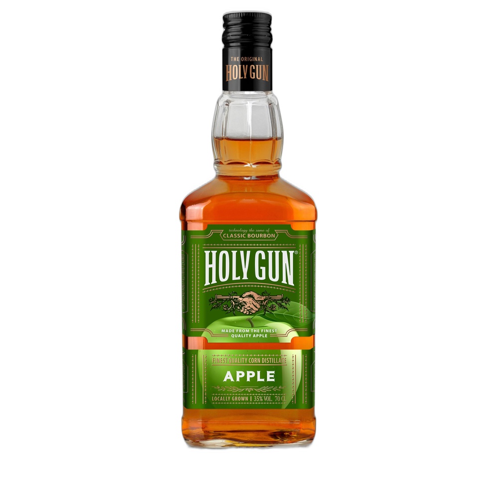 Настойка полусладкая Холи Ган Яблоко 0.7 л  - интернет-магазин Близнецы