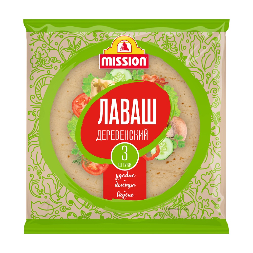 Лаваш Mission Деревенский пшеничный, 270 г