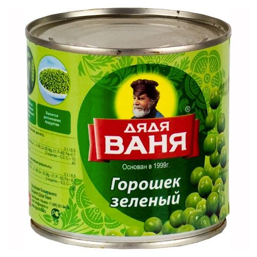 Горошек зеленый  Дядя Ваня  400г - интернет-магазин Близнецы