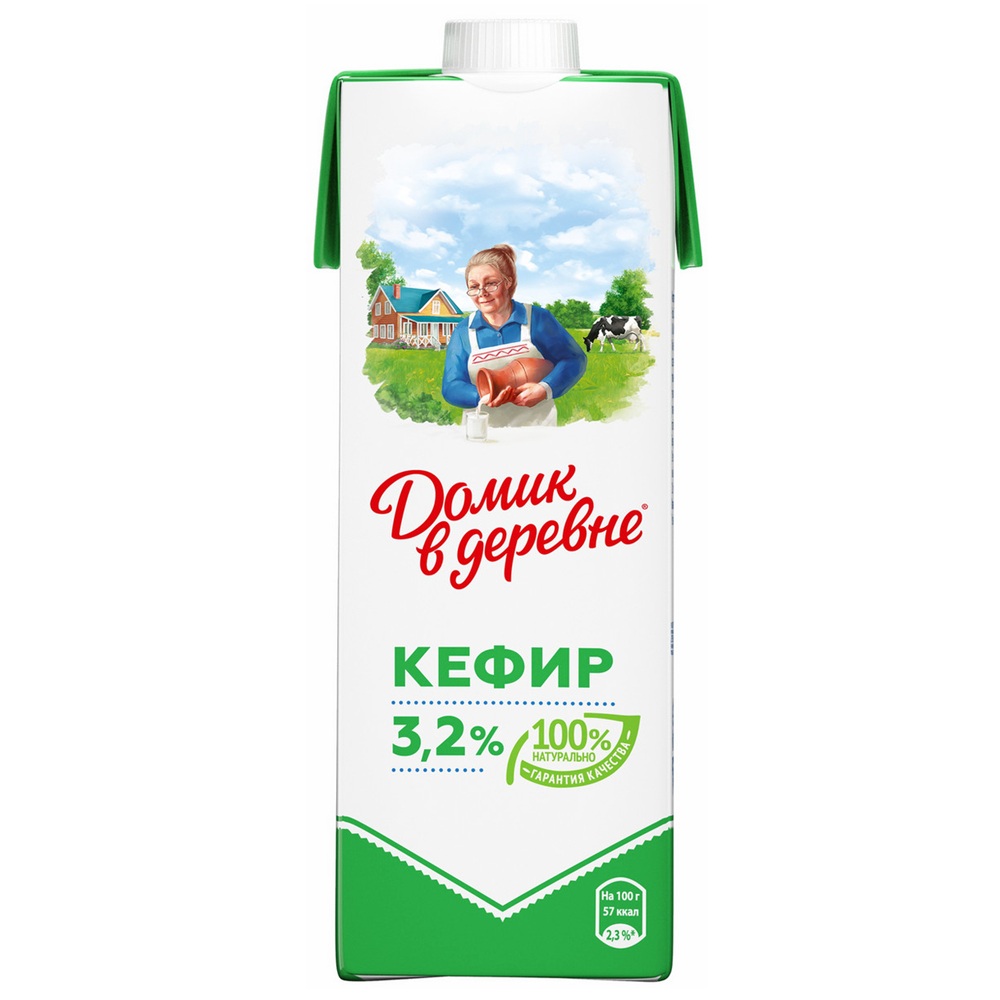 Кефир 3.2% Домик  Лианозово  1000мл шт  домик  - интернет-магазин Близнецы
