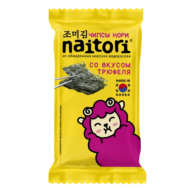 Чипсы Naitori нори из обжареных морских со вкусом трюфеля, 3 г