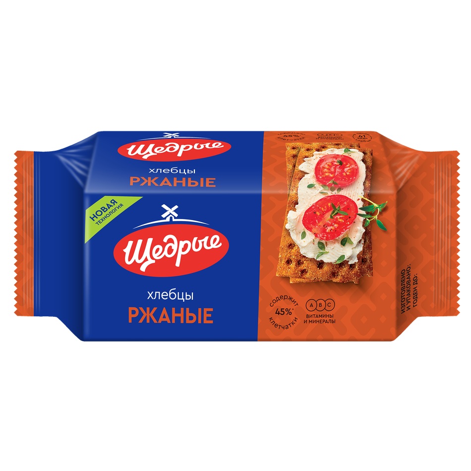 Хлебцы Щедрые ржаные, 100 г
