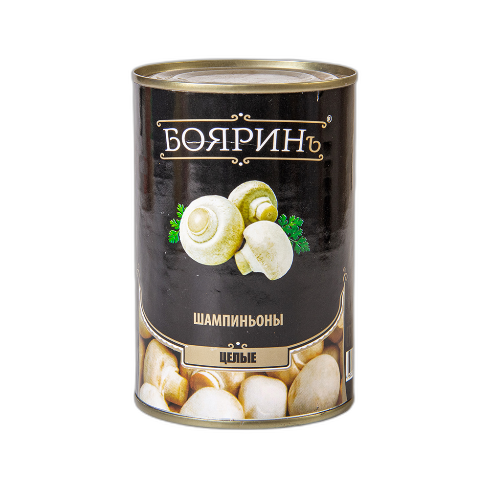 Грибы Шампиньоны целые  Бояринъ  530г ст б