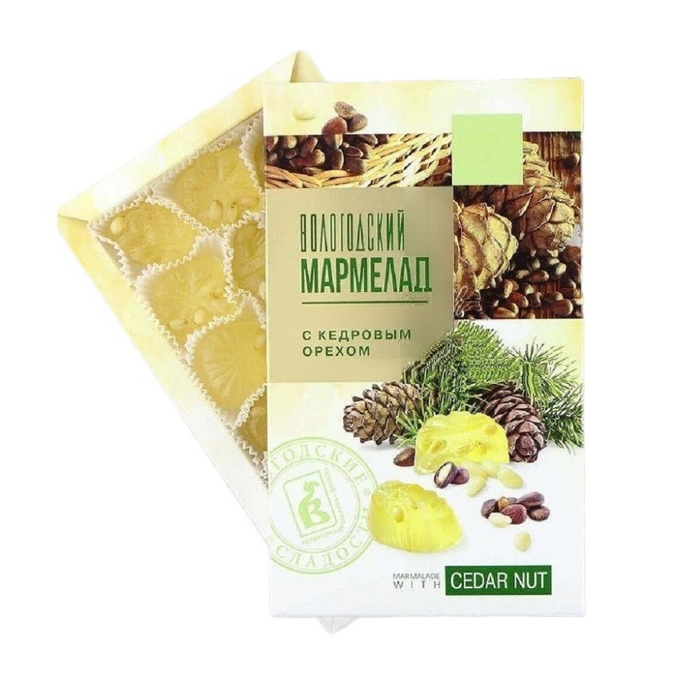 Мармелад с кедровым орехом  Вологда  280г - интернет-магазин Близнецы