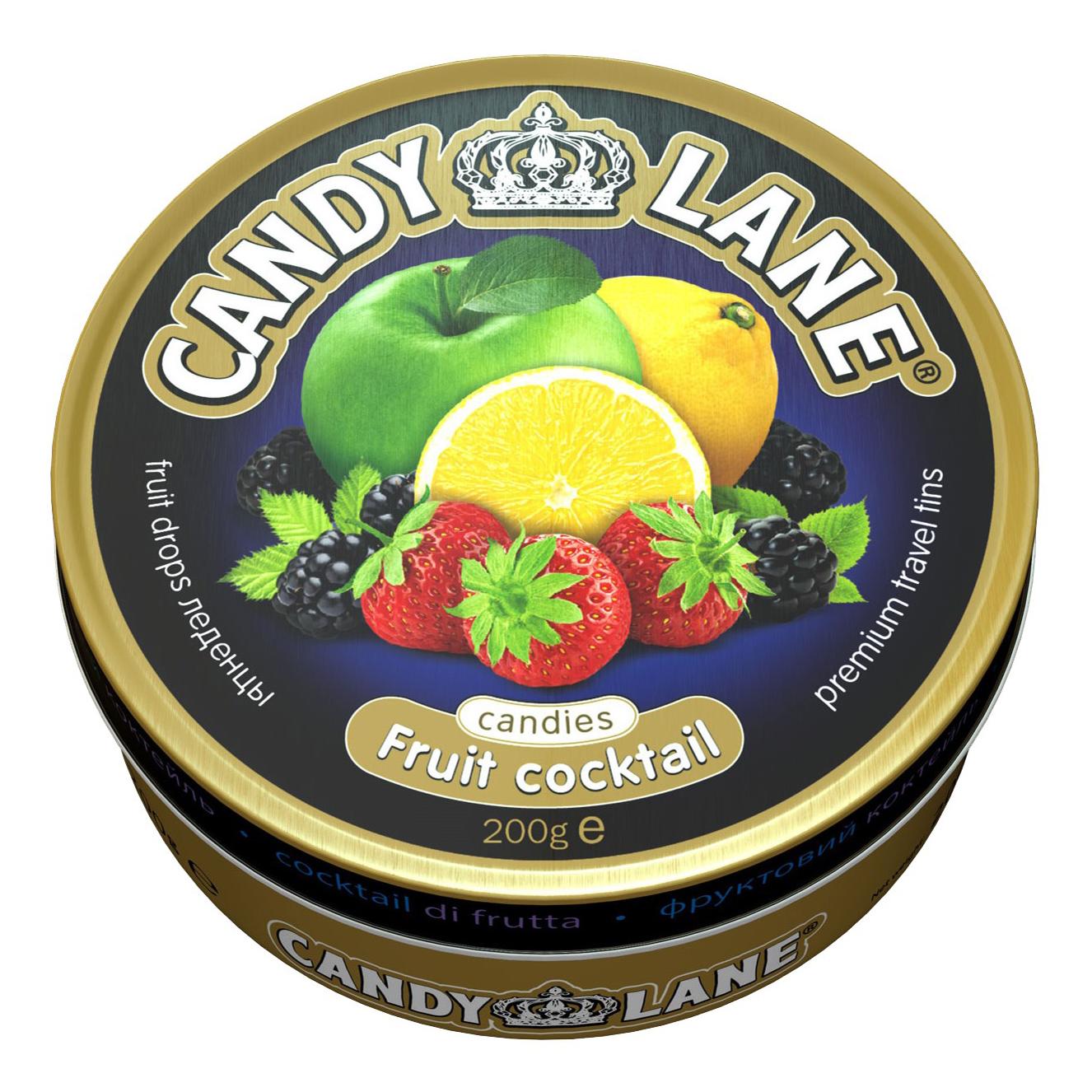Леденцы CANDY LANE вкус фруктовый коктейль бан 200г - интернет-магазин Близнецы