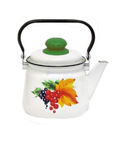Чайник Эмал 1.5л с рис  01-2708 4 М      - интернет-магазин Близнецы