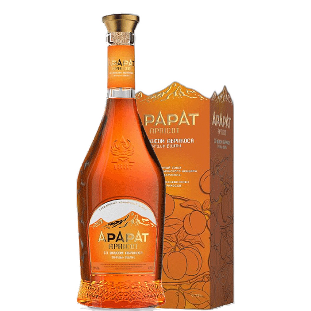 Спиртной Напиток Арарат Априкот под уп 0.5 л  Армения  - интернет-магазин Близнецы