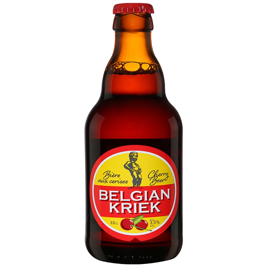 Напиток пивной светлый Belgian Kriek с ароматом вишни фильтрованный 3,5%, 0,33 л