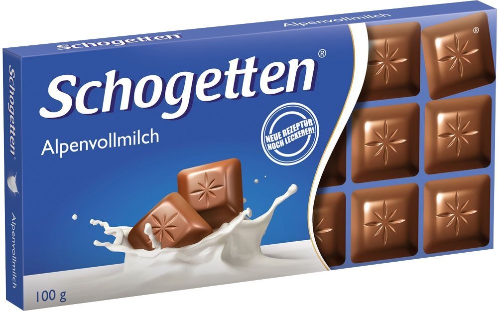 Шоколад Schogetten Альпийское молоко 100 г.
