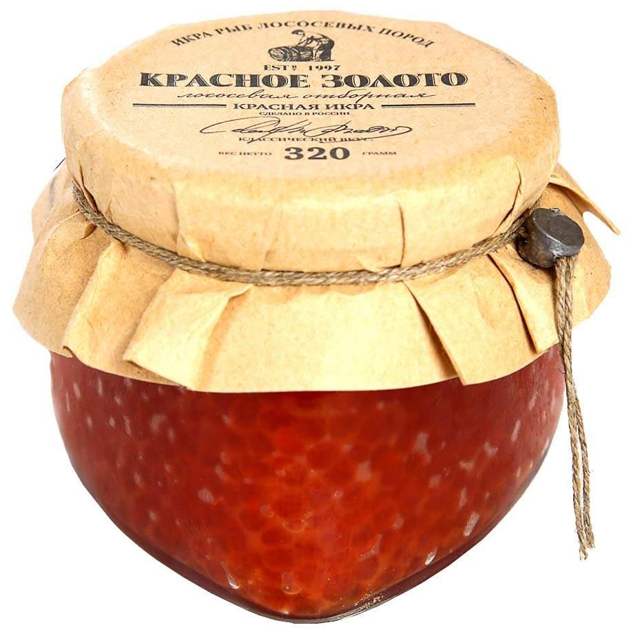 Икра лососевая (горбуши) Красное Золото, 320 г