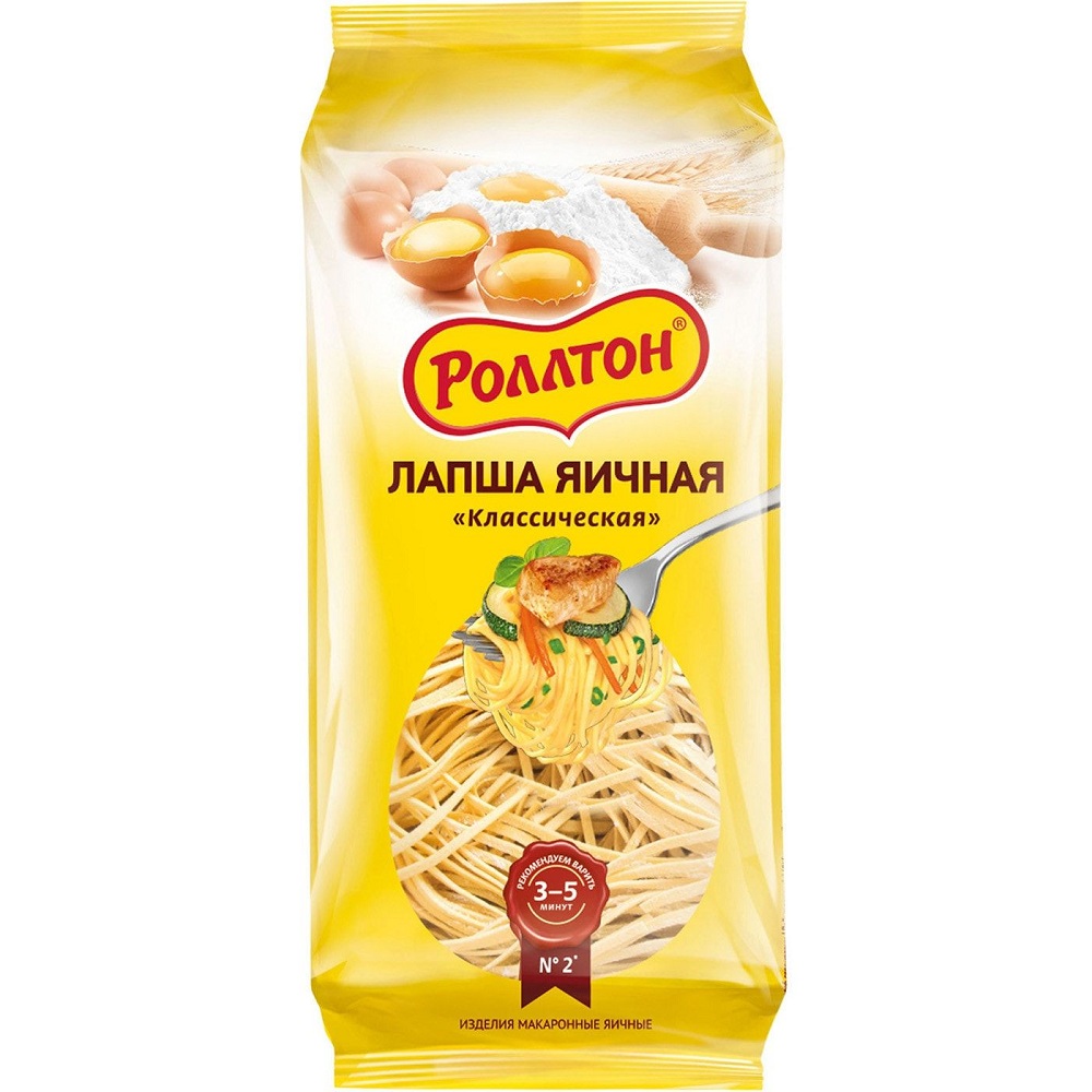 Макар изд Роллтон Лапша яичная 400г шт - интернет-магазин Близнецы