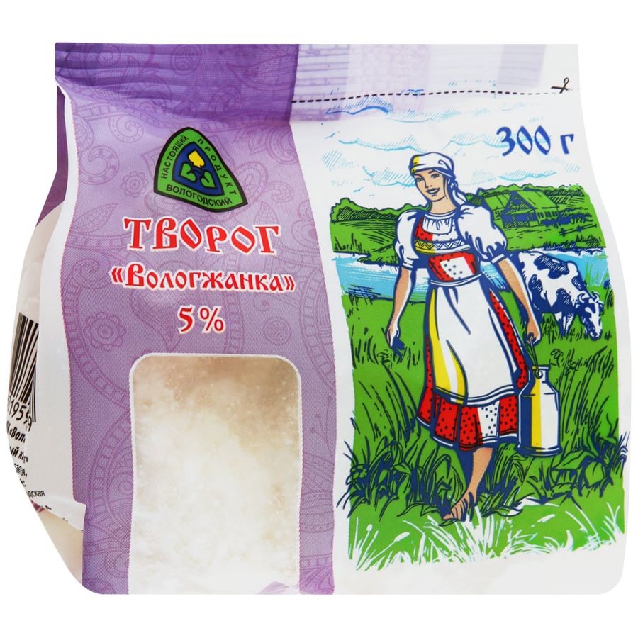 Творог 5%  Вологда  300г шт  агат  - интернет-магазин Близнецы