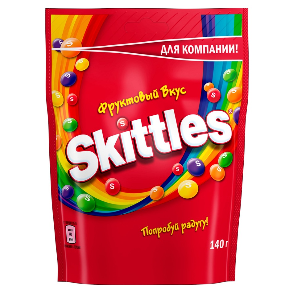 Драже Скитлс Фрукты 140г - интернет-магазин Близнецы