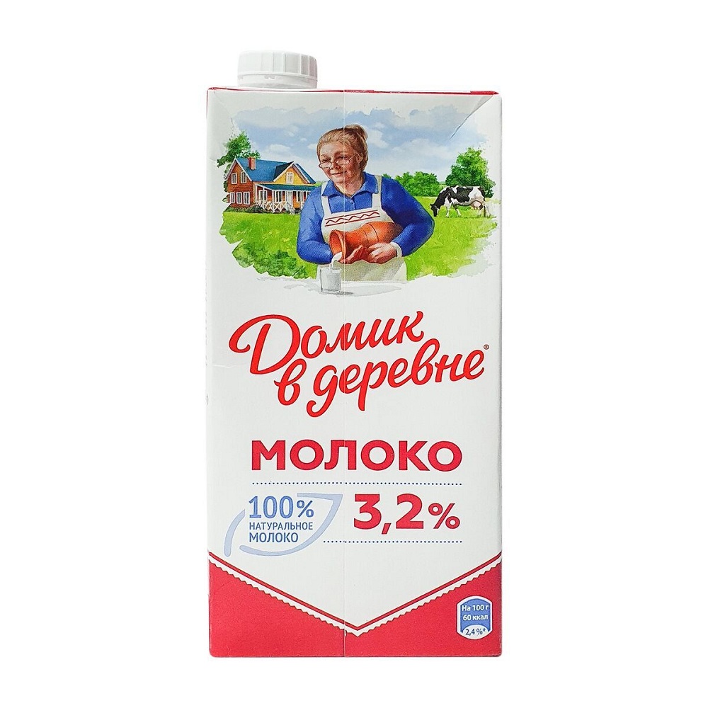 Молоко ультрапаст 3.2% Домик Лианоз 925мл шт - интернет-магазин Близнецы