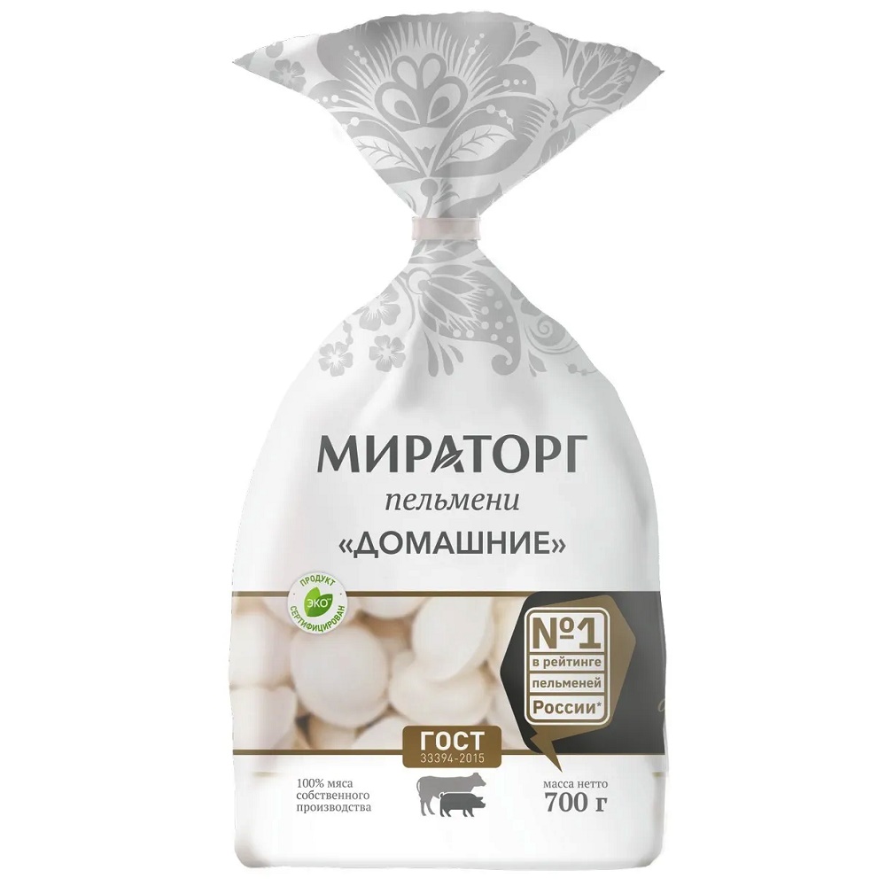 Пельмени Домаш говяд свин  Мираторг 700г  - интернет-магазин Близнецы
