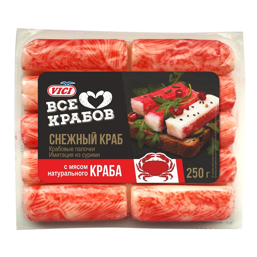 Краб палоч с мяс краб охл Vici  250г - интернет-магазин Близнецы