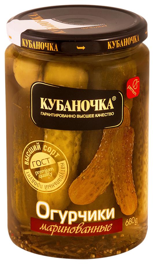 Огурцы маринованные  Кубаночка  720г - интернет-магазин Близнецы