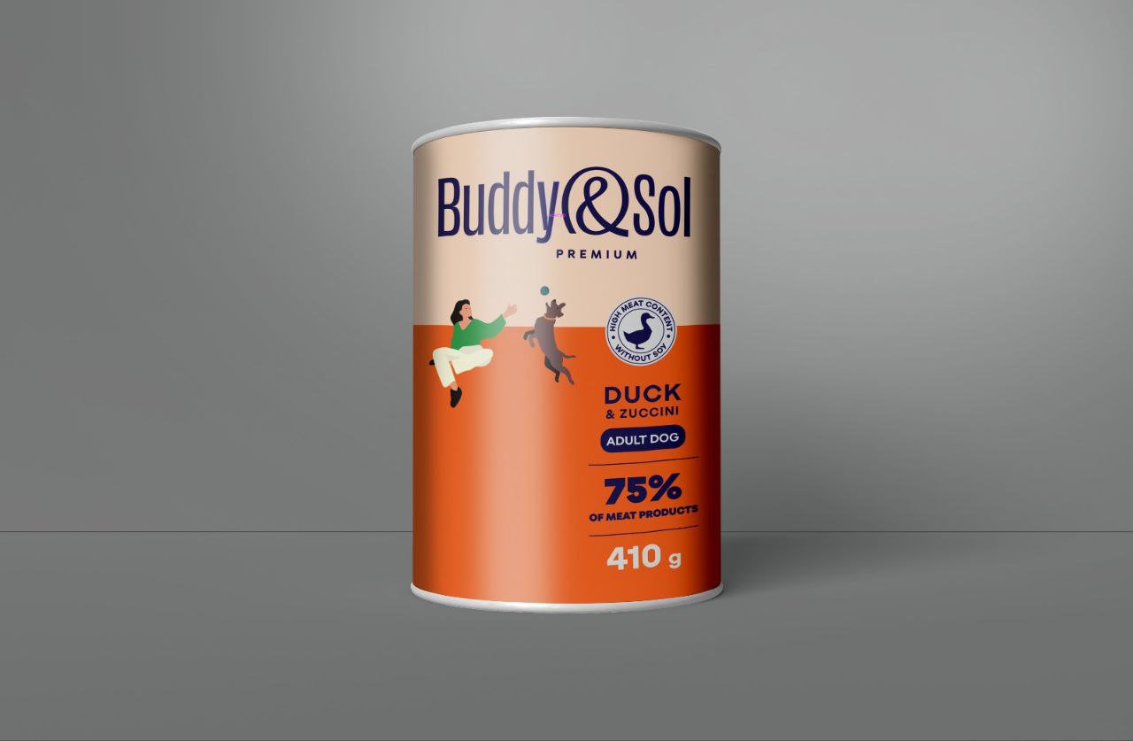 Корм B&S  ADULT для собак утка с цуккини  410 г ж б  шт - интернет-магазин Близнецы