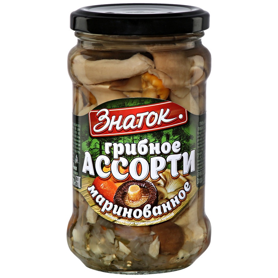 Грибное ассорти марин  ЗНАТОК  280г - интернет-магазин Близнецы