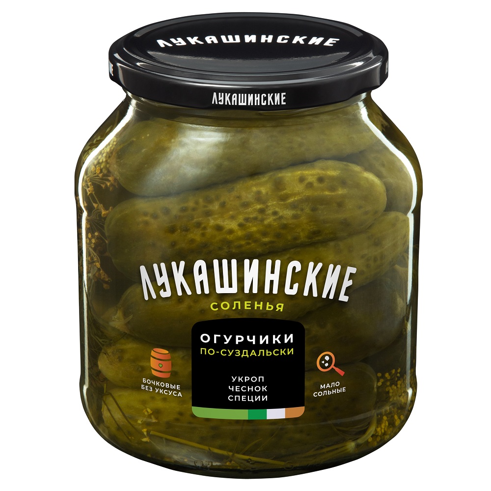 Огурчики малос по-Суздальски  Лукашинские  670г - интернет-магазин Близнецы