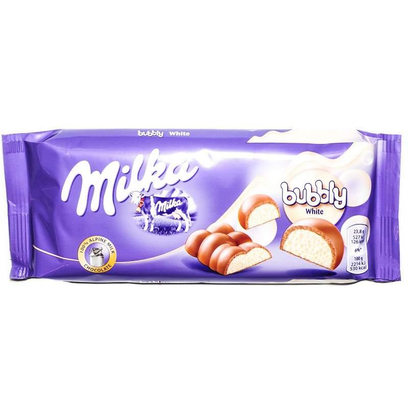 Шоколад Милка  Bubbly White  - интернет-магазин Близнецы