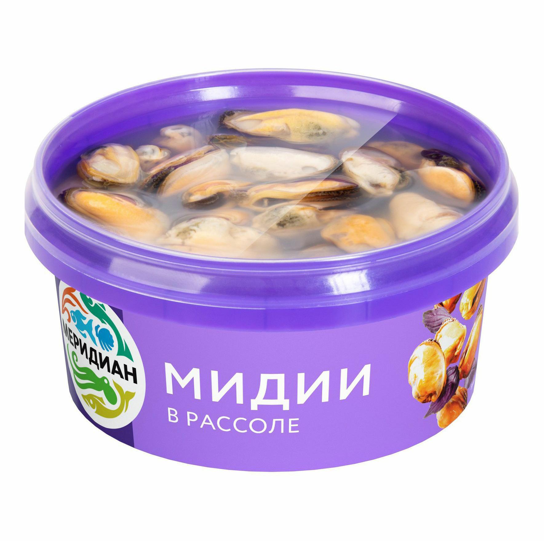 Мидии  в рассоле  Меридиан 180г - интернет-магазин Близнецы