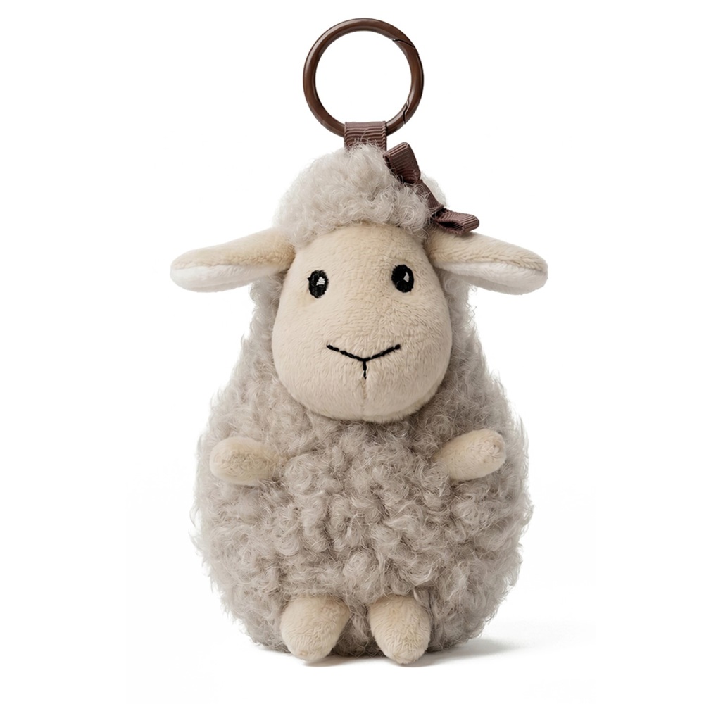 Игрушка мягкая MaxiToys Овечка Серая, 12 см