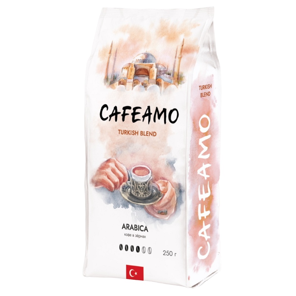 Кофе Cafeamo Turkish Blend зерно 250г - интернет-магазин Близнецы