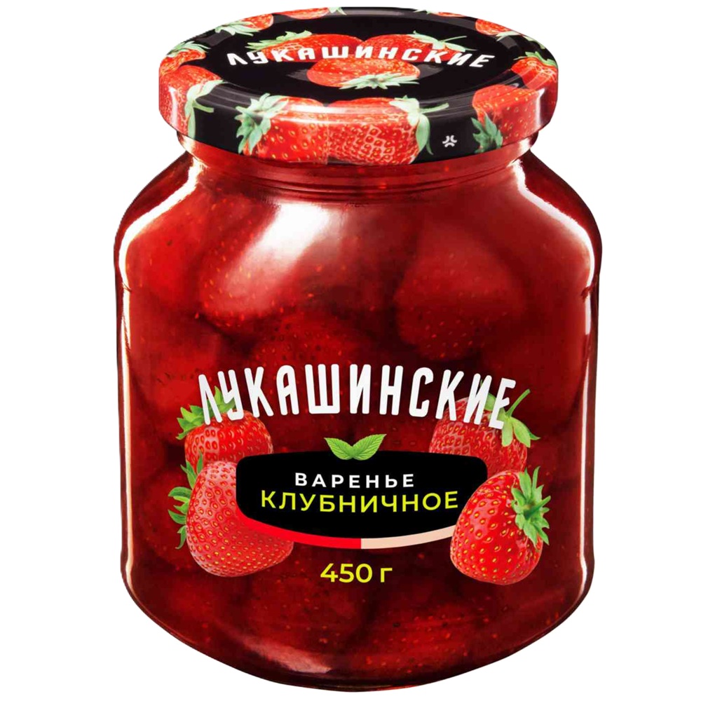 Варенье Лукашинские клубничное, 450 г