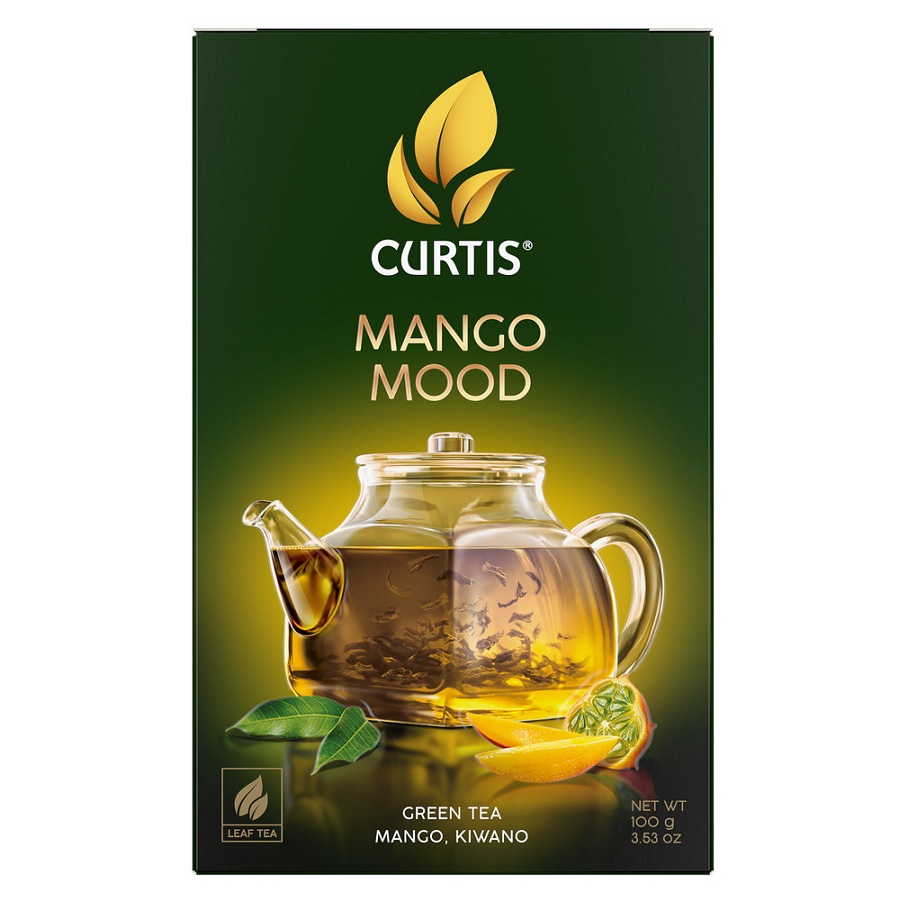 Чай Кёртис Mango Mood зелен 100г - интернет-магазин Близнецы