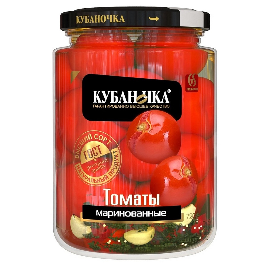 Томаты Кубаночка маринованные, 720 г