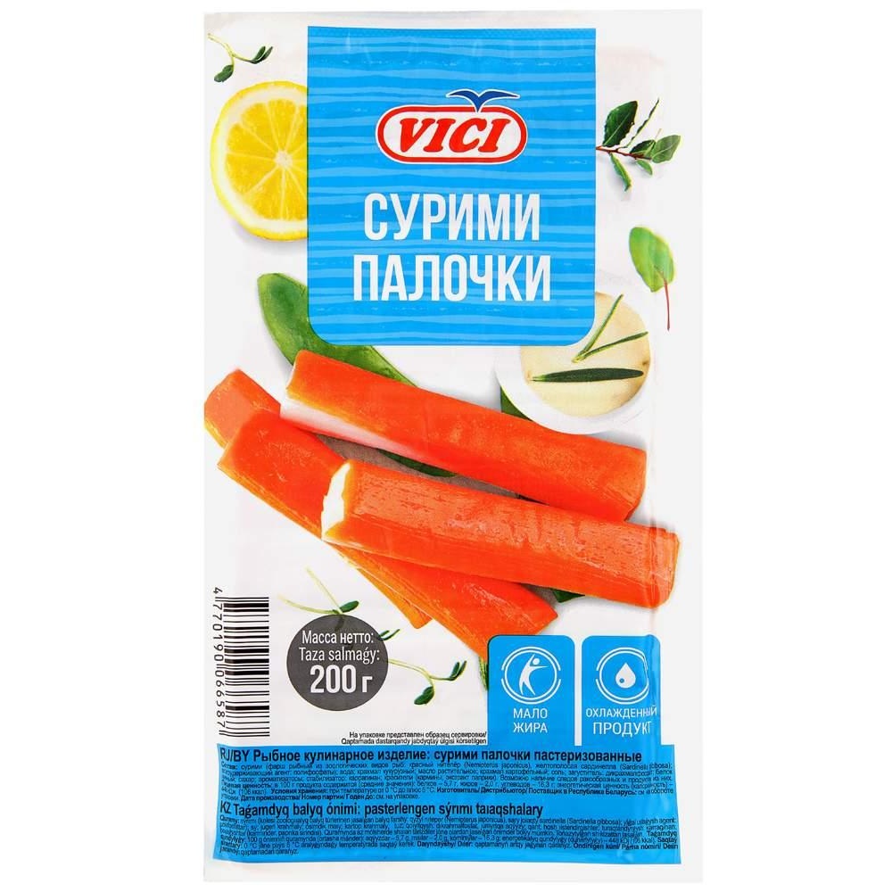 Краб палоч охл сурими  Vici  200г уп - интернет-магазин Близнецы